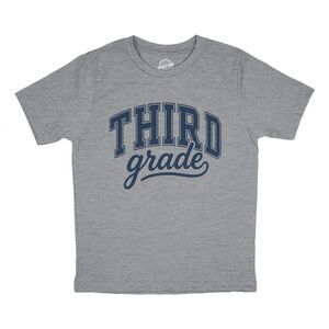 Youth Funny T Shirt 3rd Grade Varsity Letters School Tee For Kids
